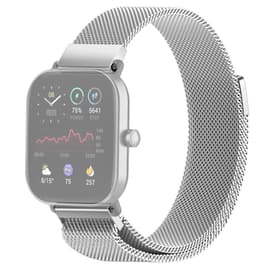 SKALO Milanese Loop till Amazfit Bip/Bip U/Bip U Pro/Bip S - Silver