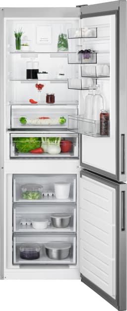 AEG kylskåp/frys kombiskåp RCB632E4MX (Stål)
