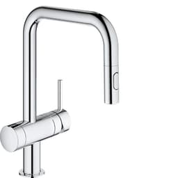 Grohe Minta blandebatteri med U-kran og ventil for oppvaskmaskin (krom)