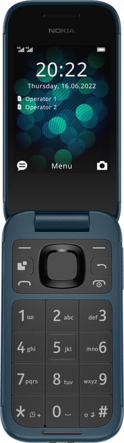 Nokia 2660 fliptelefon (blå)