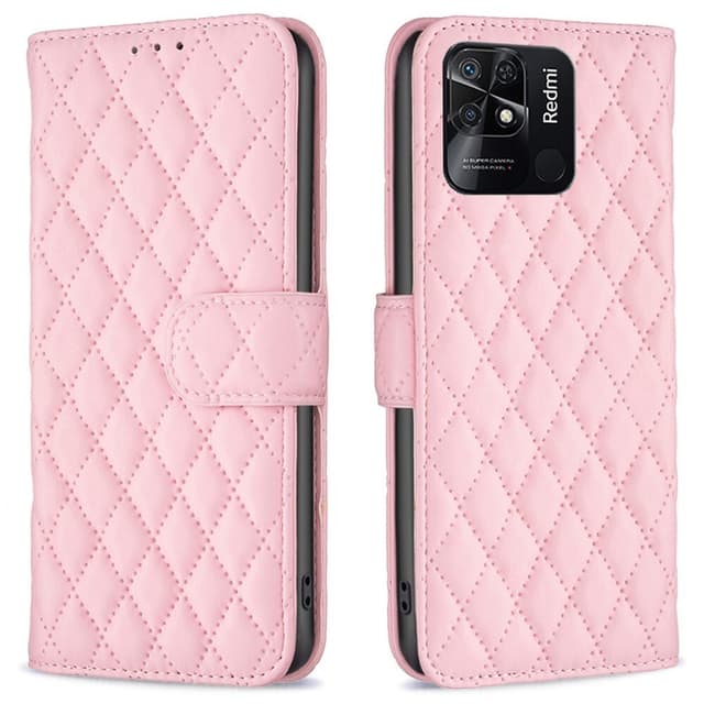 SKALO Xiaomi Redmi 10C BINFEN COLOR Quiltet Pung - Pink