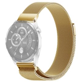 SKALO Milanese Loop to Huawei Watch 3/3 Pro - Kulta