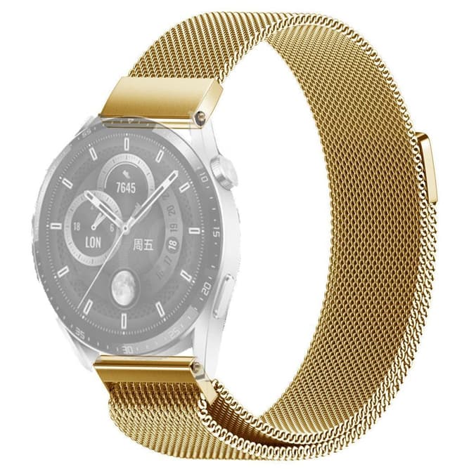 SKALO Milanese Loop to Huawei Watch GT 3 46mm - Kulta