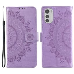 SKALO Motorola Moto E32/E32s Mandala Plånboksfodral - Lila