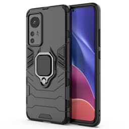 SKALO Xiaomi 12 Armor Hybrid metal ring cover - Sort