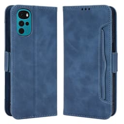 SKALO Motorola Moto G22 6-lokeroa Lompakkokotelo - Sininen