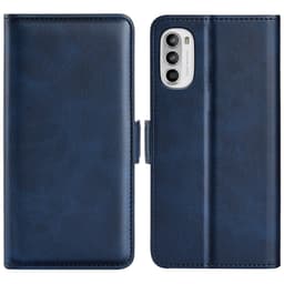 SKALO Motorola Moto G52 Premium Wallet Flip Cover - Blå