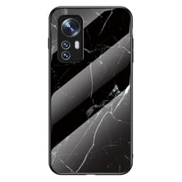 SKALO Xiaomi 12 Marmor hærdet glas TPU Cover - #1
