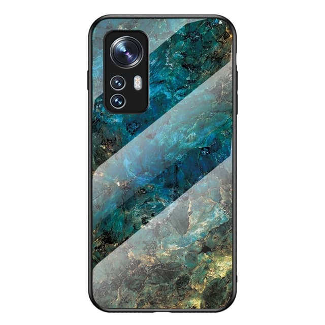 SKALO Xiaomi 12 Marmor Härdat Glas TPU-skal - Motiv 5