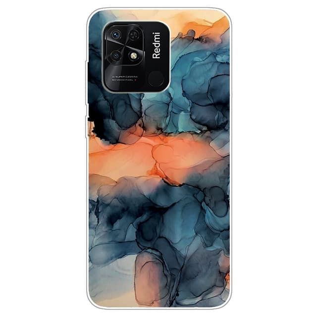 SKALO Xiaomi Redmi 10C Marmor TPU-skal - Motiv 7