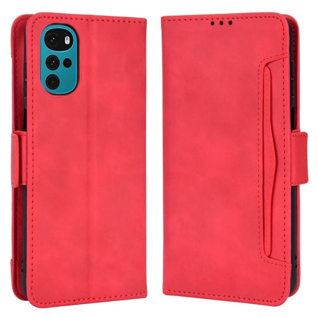 SKALO Motorola Moto G22 6-FACK Plånboksfodral - Röd