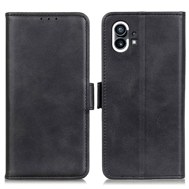 SKALO Nothing Phone (1) Premium Plånboksfodral - Svart