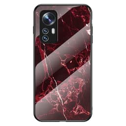 SKALO Xiaomi 12 Marmor Härdat Glas TPU-skal - Motiv 3