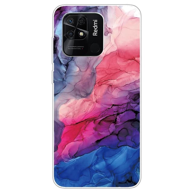 SKALO Xiaomi Redmi 10C Marmor TPU-skal - Motiv 3