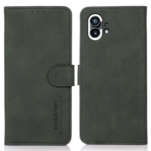 SKALO Nothing Phone (1) KHAZNEH Lompakkokotelo PU-nahasta - Vihreä