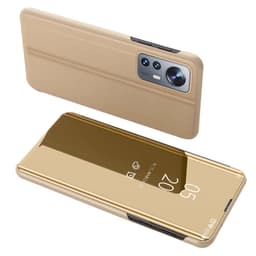 SKALO Xiaomi 12 Clear View Spegel fodral - Guld