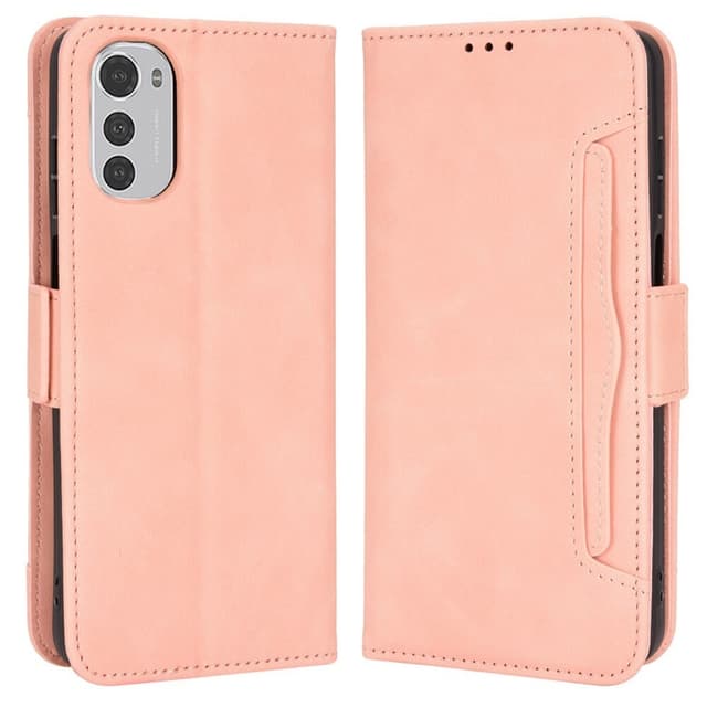 SKALO Motorola Moto E32/E32s 6-FACK Plånboksfodral - Rosa