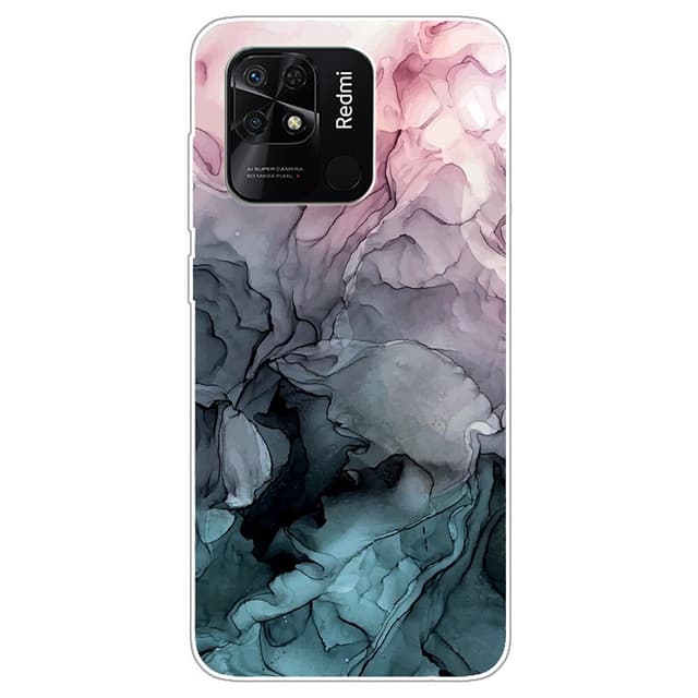 SKALO Xiaomi Redmi 10C Marmor TPU-cover - #1