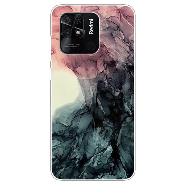SKALO Xiaomi Redmi 10C Marmor TPU-skal - Motiv 4