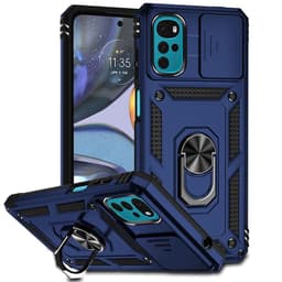 SKALO Motorola Moto G22 Armor hybridi metallirengas kameran liukusäädin - - Sininen