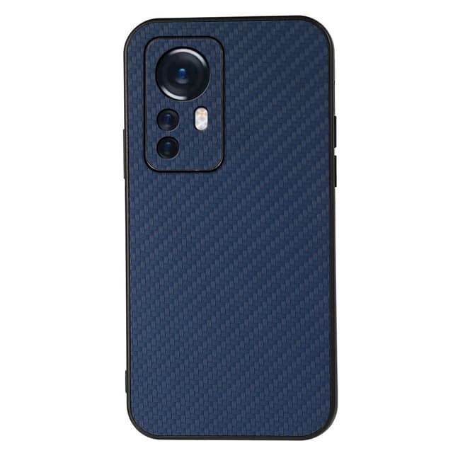 SKALO Xiaomi 12 Pro Carbon Fiber TPU cover - Blå