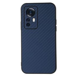 SKALO Xiaomi 12 Pro Carbon Fiber TPU-skal - Blå
