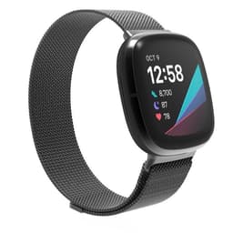 SKALO Milanese Loop till Fitbit Sense - Svart