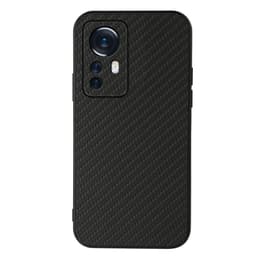SKALO Xiaomi 12 Pro Carbon Fiber TPU-skal - Svart