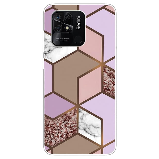 SKALO Xiaomi Redmi 10C Marmor TPU-cover - #8