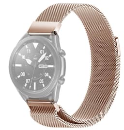 SKALO Milanese Loop til Samsung Watch 3 45mm - Rosa guld