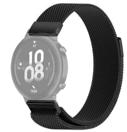 SKALO Milanese Loop to Huawei Watch GT Runner - Musta