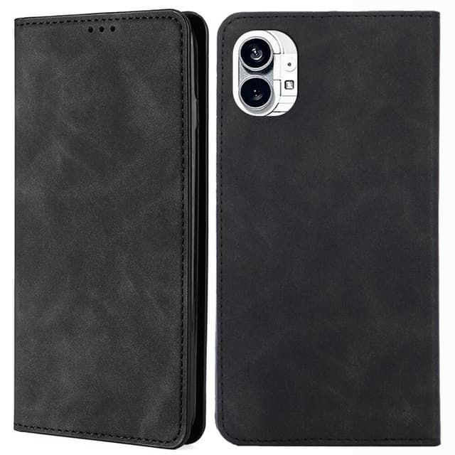 SKALO Nothing Phone (1) Slim Premium Flip Cover - Sort