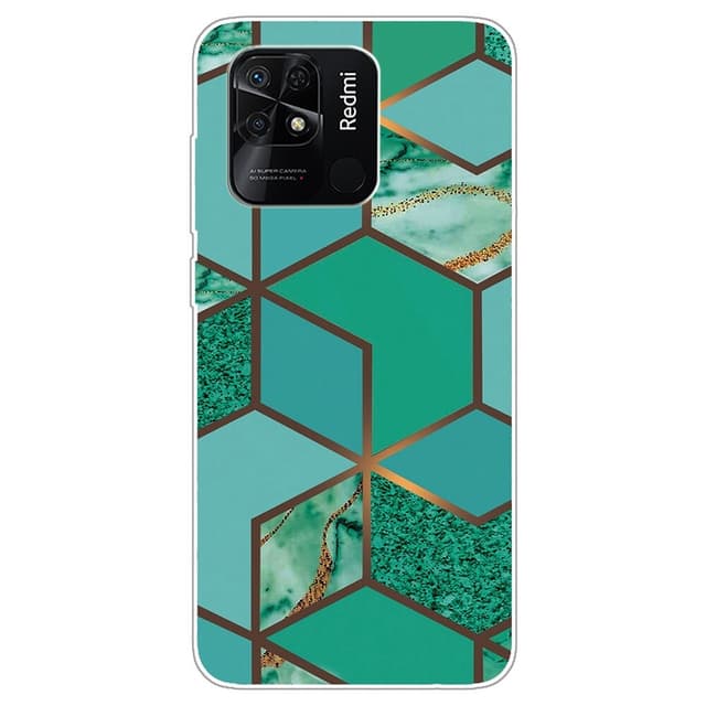 SKALO Xiaomi Redmi 10C Marmor TPU-cover - #9
