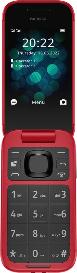 Nokia 2660 flipptelefon (röd)