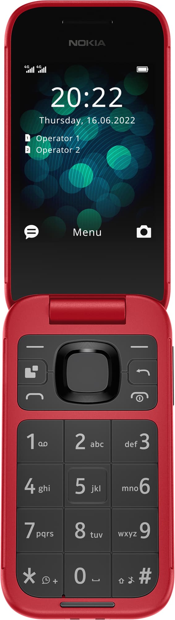 Nokia 2660 flipptelefon (röd)