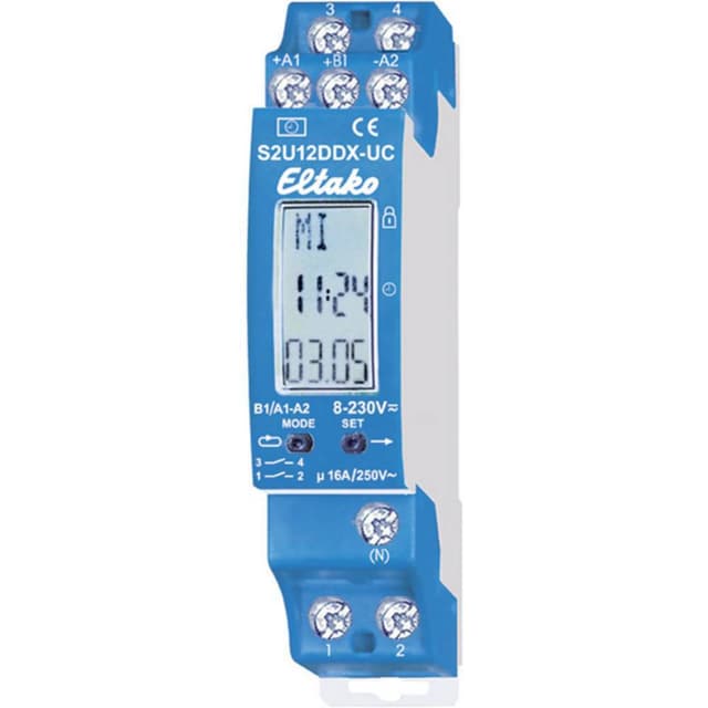 Eltako S2U12DDX-UC Digitalt kopplingsur 230 V