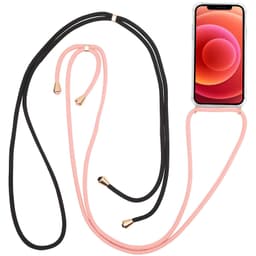 Kaulahihna iPhone 13:lle musta + pinkki