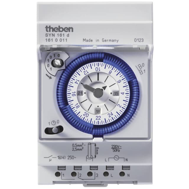 Theben 1610011 Timer til DIN-skinne