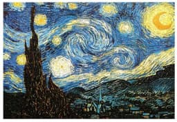 Pussel 1000 bitar Stjärnenatt/The Starry Night