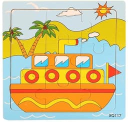 9-bitars pussel, Båt