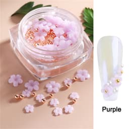 3D Flower Nail Art Charms Lilla