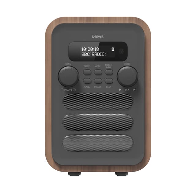 Denver FM/DAB+ Radio Bluetooth Tre/grå