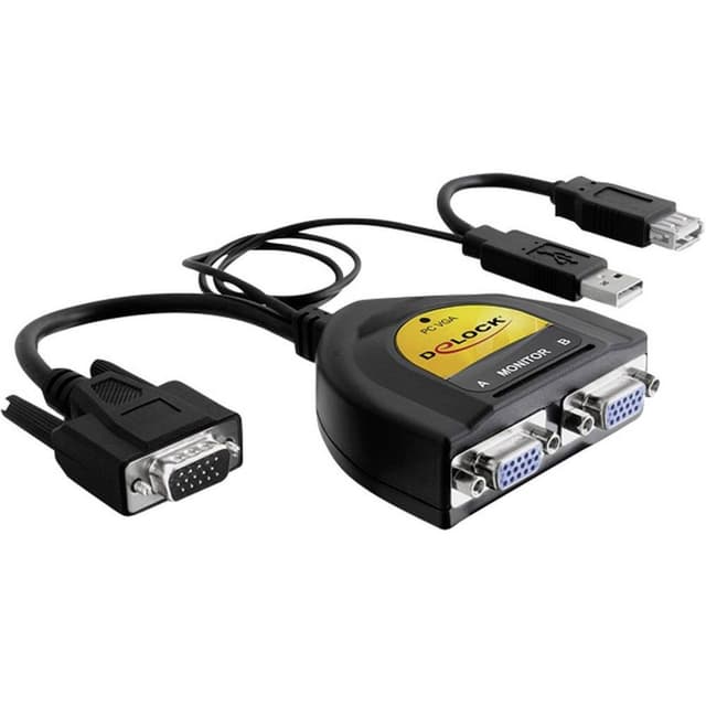 Delock 61968 2 Port VGA-Splitter 2048 x 1536 pixel