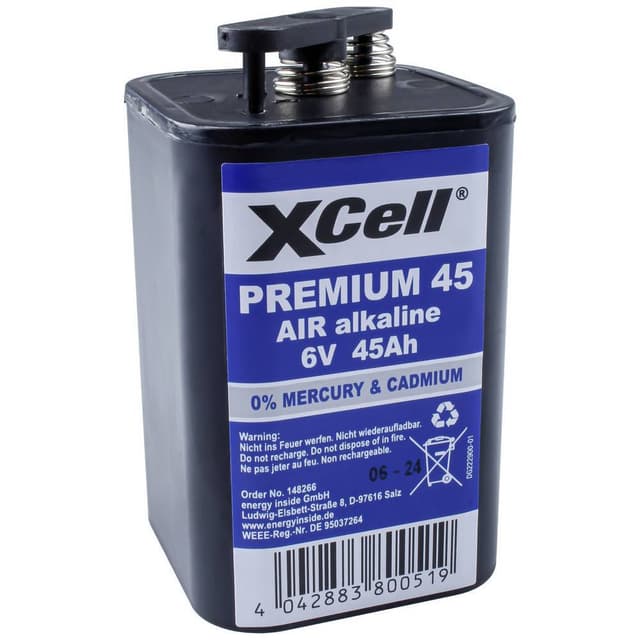 XCell Premium 45 Specialbatteri 4R25 Fjäderkontakt