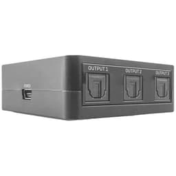 LINDY 70480 3 Port Toslink-Splitter Svart