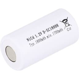 Mexcel SC1800H Special-batteri Sub-C Tåler høj