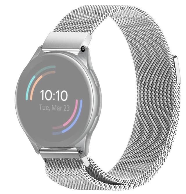 SKALO Milanese Loop til OnePlus Watch - Sølv