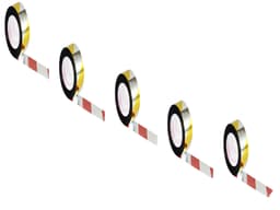 Reflekterende fugleskremseltape 50 mx 2,4 cm 5 Rull Gul