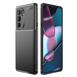 Kulfiber tekstur TPU-dæksel til Motorola Edge 30 Pro