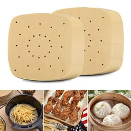 Kertakäyttöinen Air Fryer Paper Liner Non-stick 200 kpl Luonto 22 cm